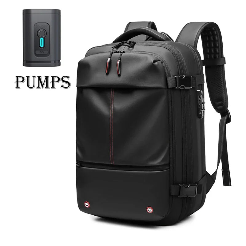 Vacuum Compression Travel Backpack – 17" Laptop, Large Capacity