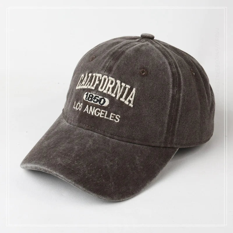 California 1850 Embroidered Baseball Cap – Washed Cotton Hat