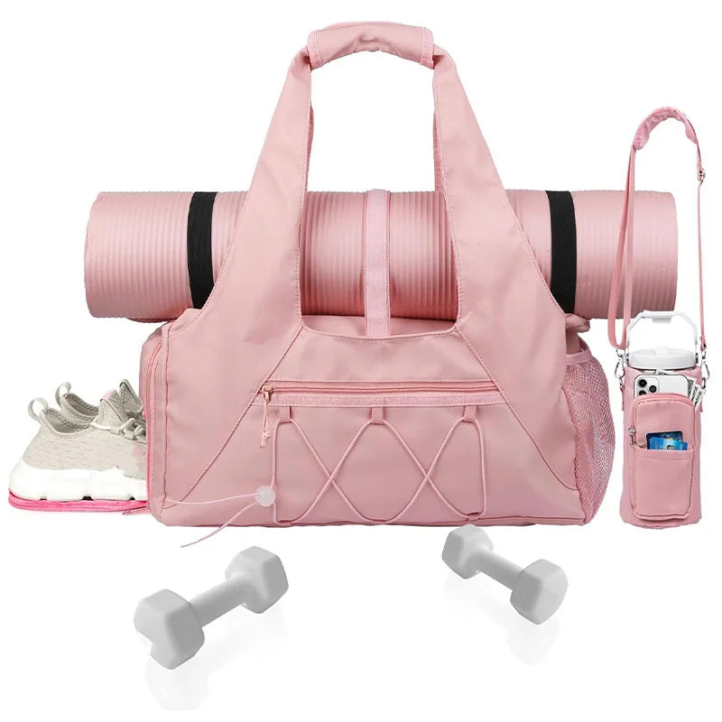 Yoga Mat Gym Bag – Sports Duffle for Women & Men