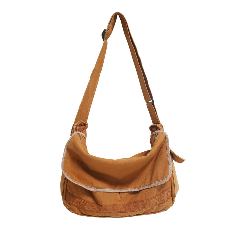 Canvas Messenger Bag – Large Capacity Women's Shoulder Bag