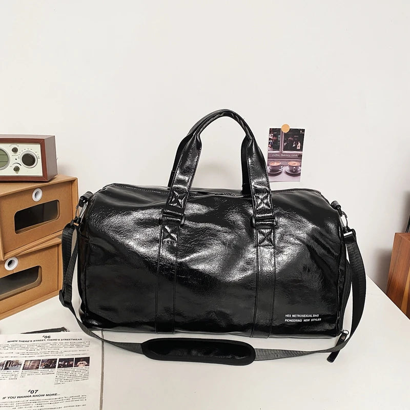 PU Leather Gym Duffel Bag – Premium Travel & Fitness Bag