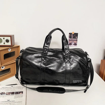 PU Leather Gym Duffel Bag – Premium Travel & Fitness Bag