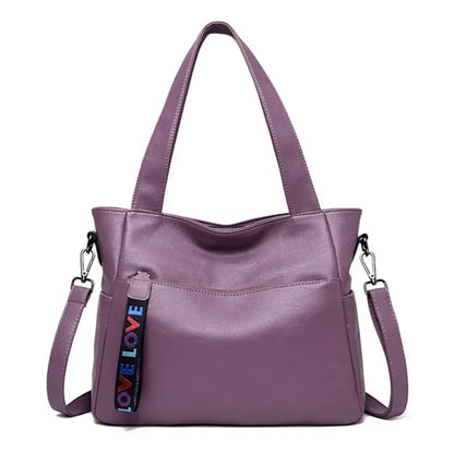 Women's Leather Tote Bag – Luxury Top Handle Shoulder Bag