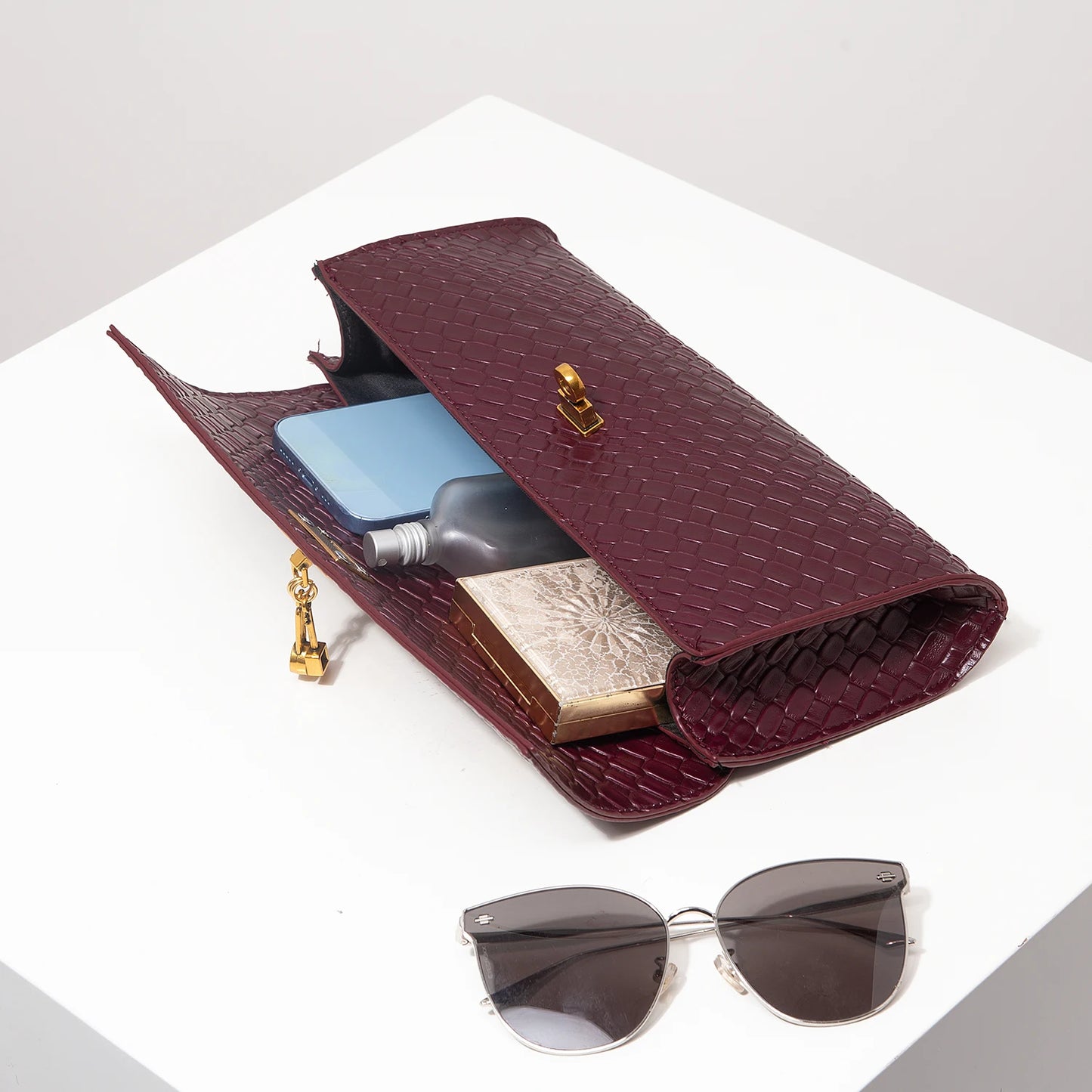 Vintage Bag Bolsos Para Mujer Burgundy Purse Work Bag Women Christmas Bag