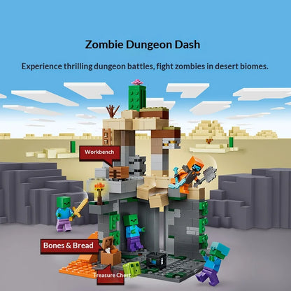 LEGO Minecraft Zombie Dungeon 21587 – 284-Piece Building Set