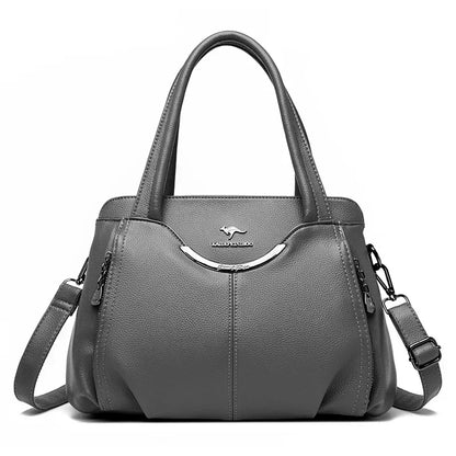 Leather Tote Shoulder Bag for Women – Large Crossbody Handbag