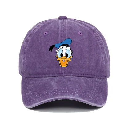 Cartoon Character Baseball Cap – Vintage Washed Unisex Hat