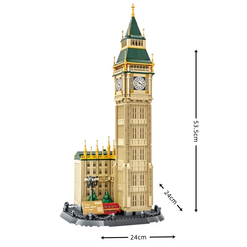 London Big Ben Building Blocks Set – 1095 Pieces Architecture Toy