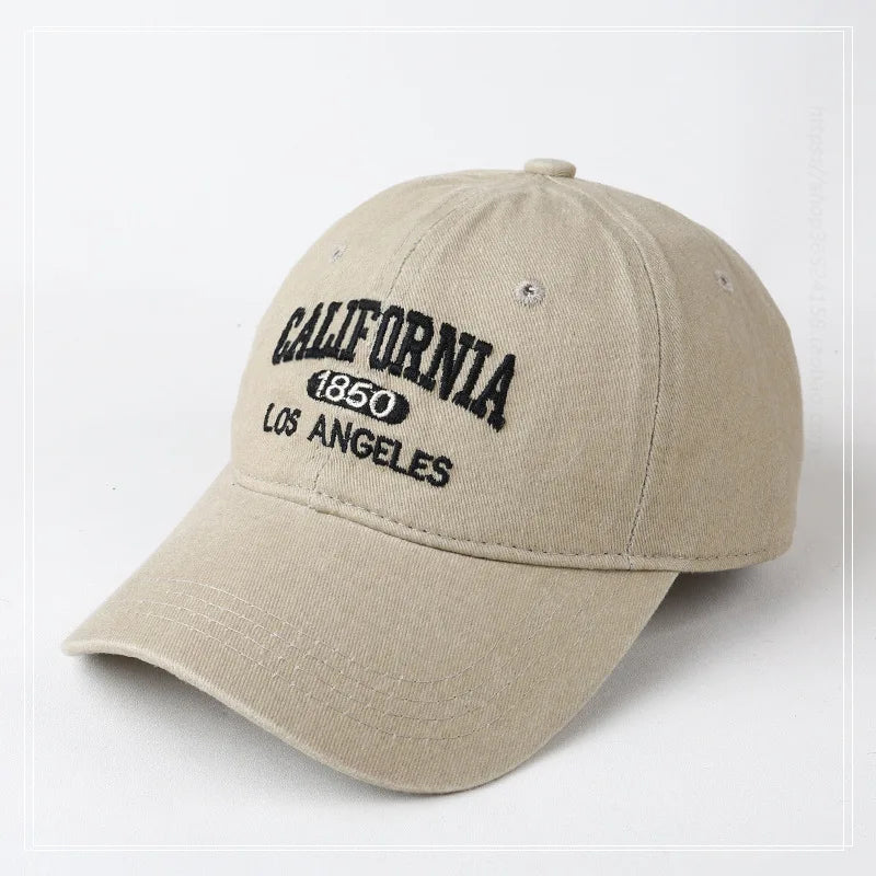 California 1850 Embroidered Baseball Cap – Washed Cotton Hat