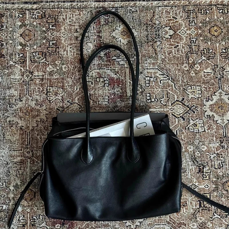 Women's Large Tote Bag Waterproof Nylon Multi-Layer Commuter