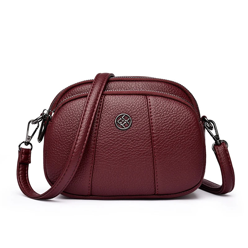 Soft Leather Crossbody Bag – Women's Luxury Shoulder Messenger Purse
