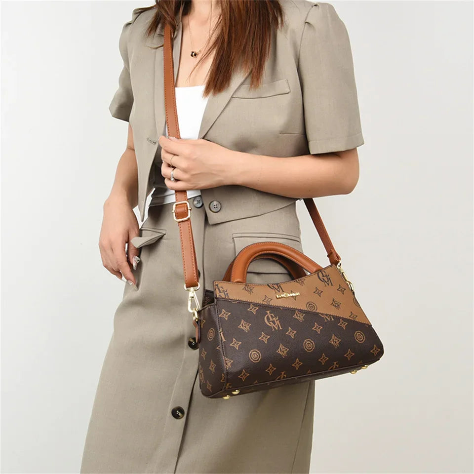 Leather Crossbody Bag for Women – Small Shoulder Tote Handbag