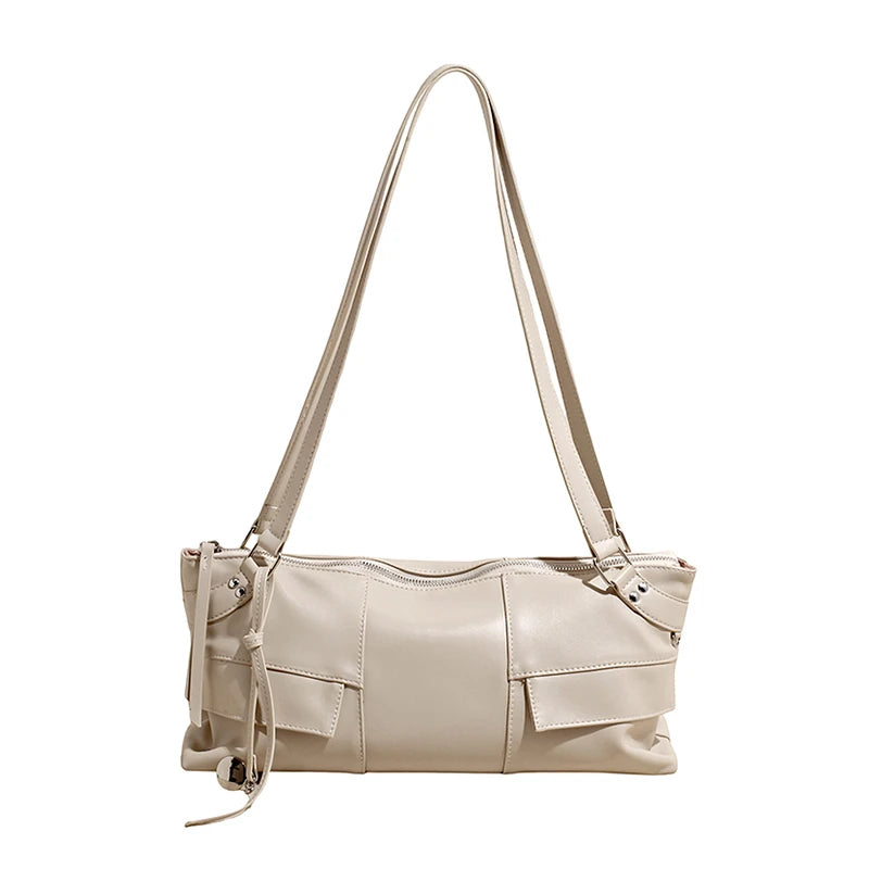 Oil Wax Leather Crossbody Bag – Women's Soft Shoulder Handbag