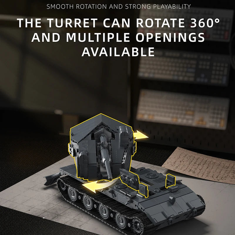 Waffentrager E100 Tank MOC Building Blocks Set – Military Army Bricks