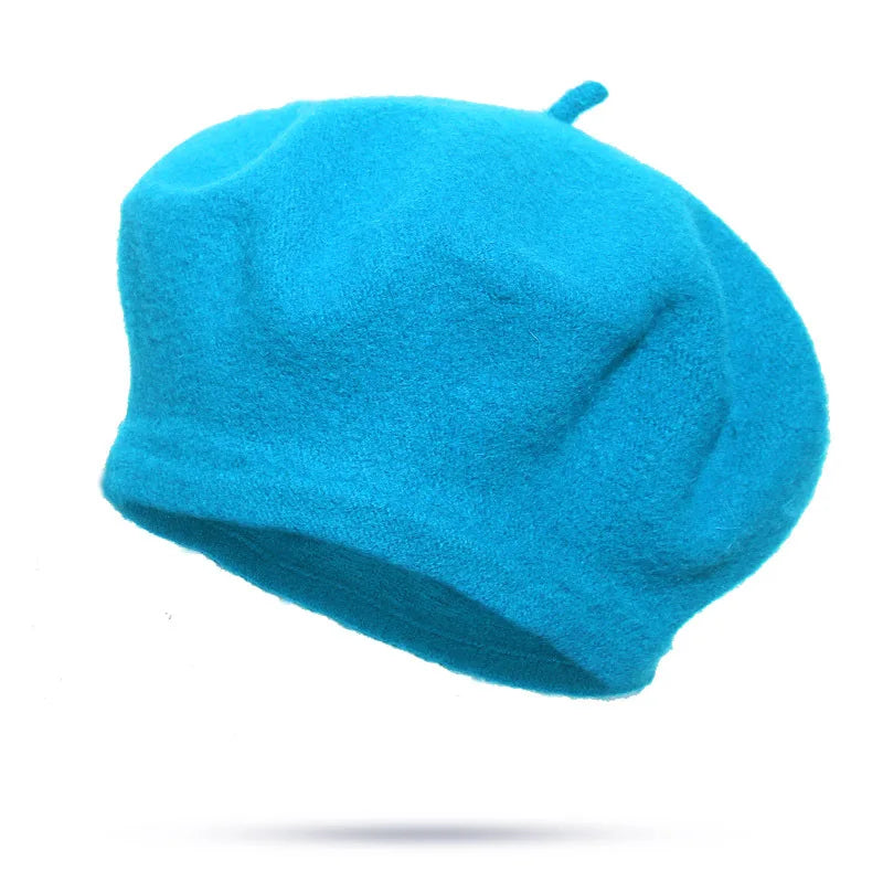 Wool Beret Hat – French Painter Style for Women & Girls