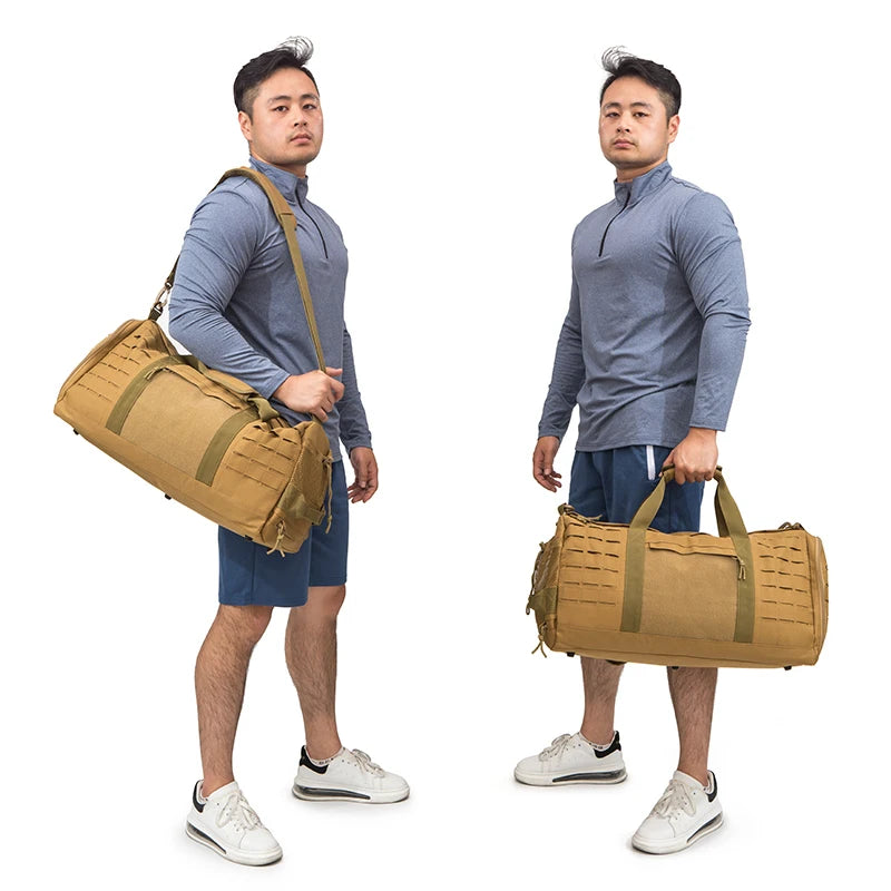 40L Tactical Duffel Bag – Military MOLLE Survival Gym & Travel