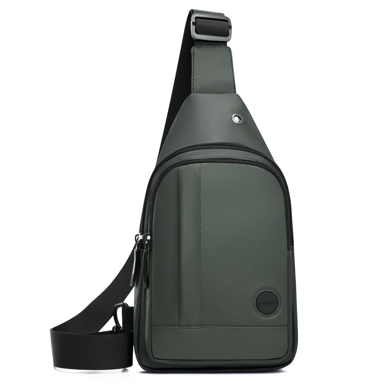 Men's Nylon Sling Chest Bag Waterproof Crossbody Pack