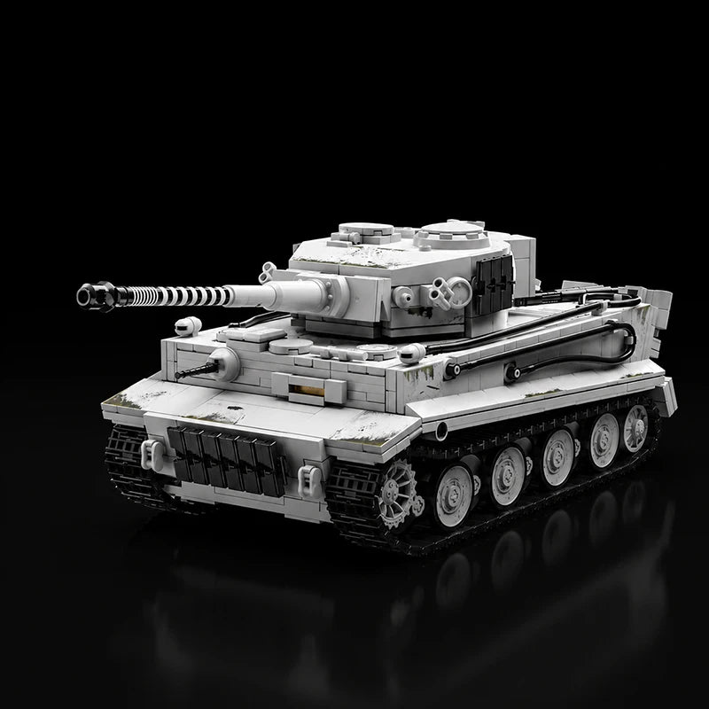 Tiger I Tank MOC Building Set – 1:28 Scale Military Bricks