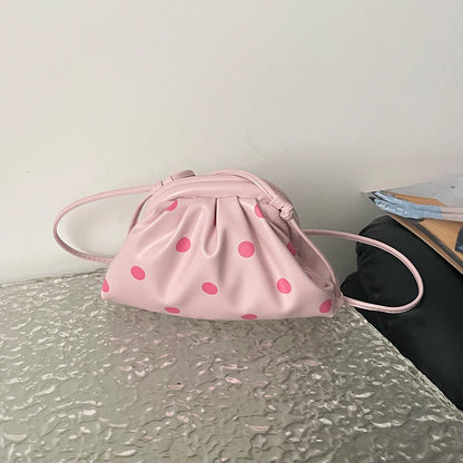 Polka Dot Mini Crossbody Bag – Cute Cloud Clutch Purse