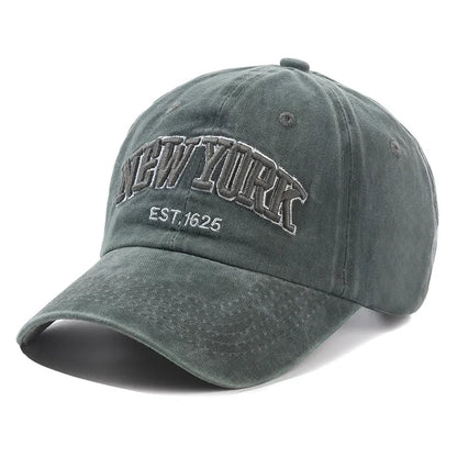 Washed Cotton Dad Hat – Snapback Baseball Cap with Sun Protection