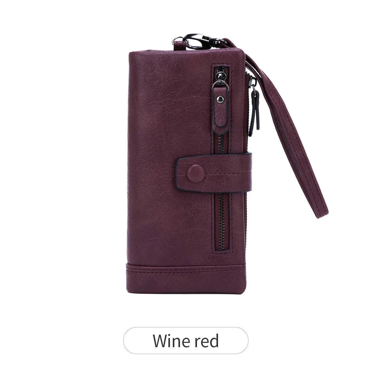 RFID Blocking Long Wallet – Women's Large Capacity Trifold Purse
