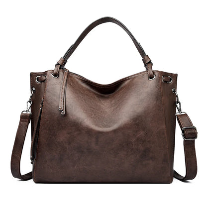 Large Leather Tote Handbag for Women – Shoulder & Crossbody Bag