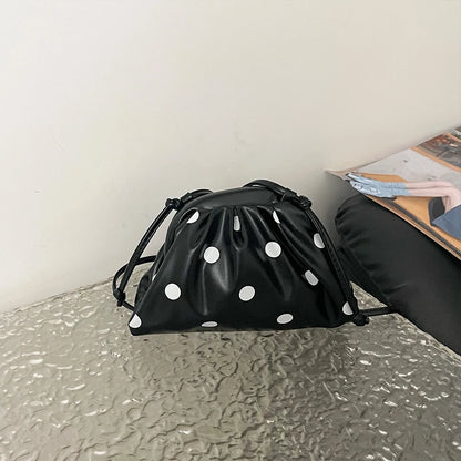 Polka Dot Mini Crossbody Bag – Cute Cloud Clutch Purse