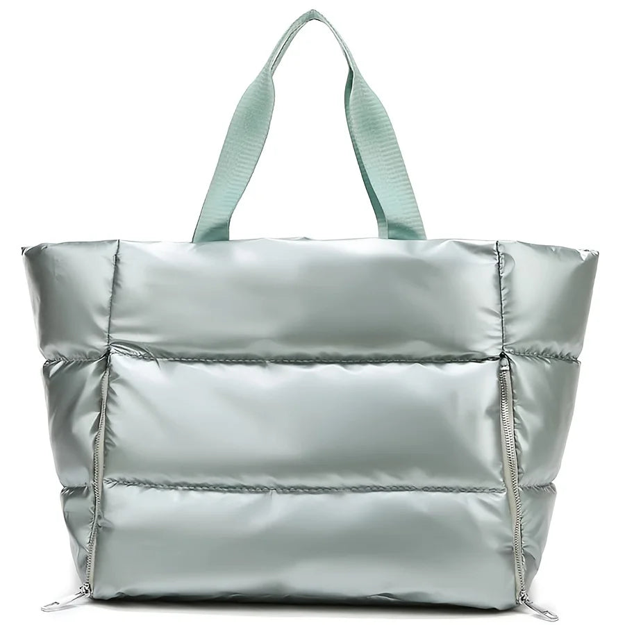 Quilted Tote Bag for Women – Waterproof Nylon Shoulder Bag