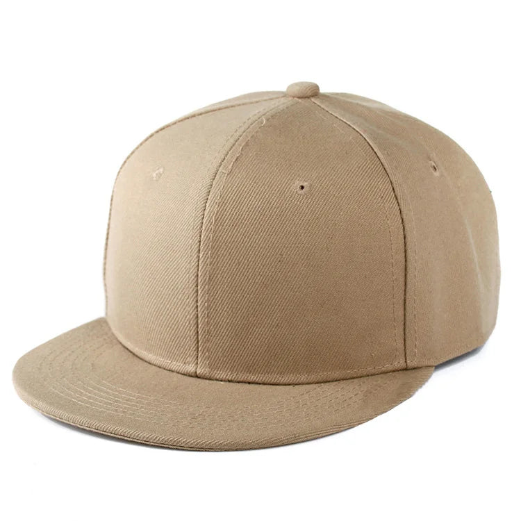 Snapback Hip Hop Cap – Flat Brim Baseball Hat for Men & Women