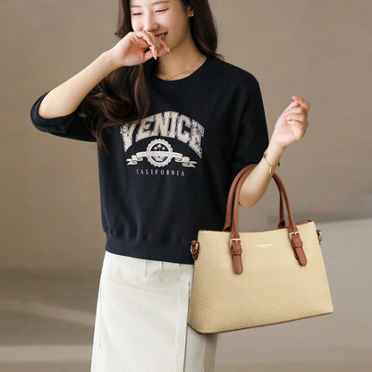 Women's PU Leather Handbag – Large Capacity Shoulder & Crossbody Bag