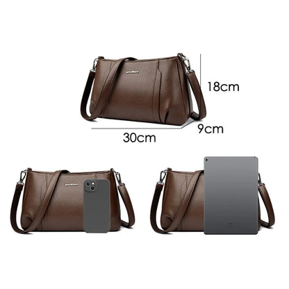 Women's Soft Leather Crossbody Bag – Elegant Shoulder Purse