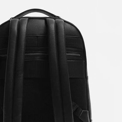 Men's PU Leather Laptop Backpack – Business & School Bag