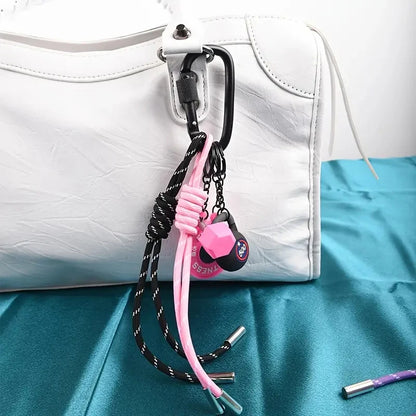 Mini Kettlebell Fitness Keychain Bag Charm