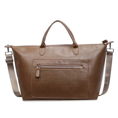 Large Capacity Women's Tote Bag – Leather Shoulder Commuter Bag