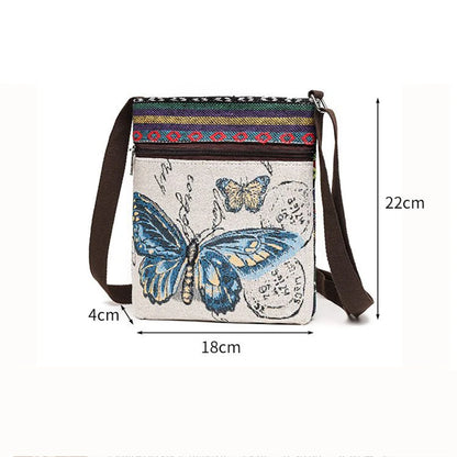 Embroidered Crossbody Bag – Boho Ethnic Phone Purse for Women
