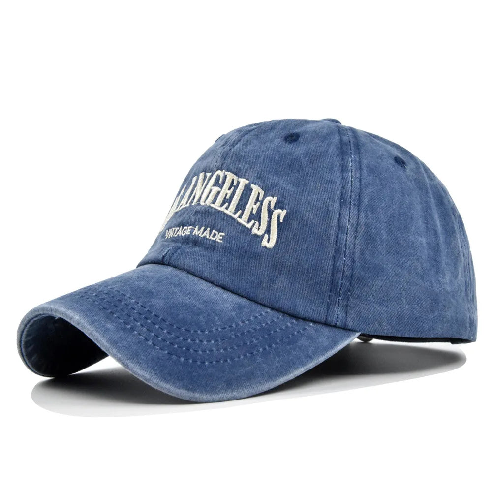Vintage Washed Baseball Cap – City Embroidery Unisex Dad Hat