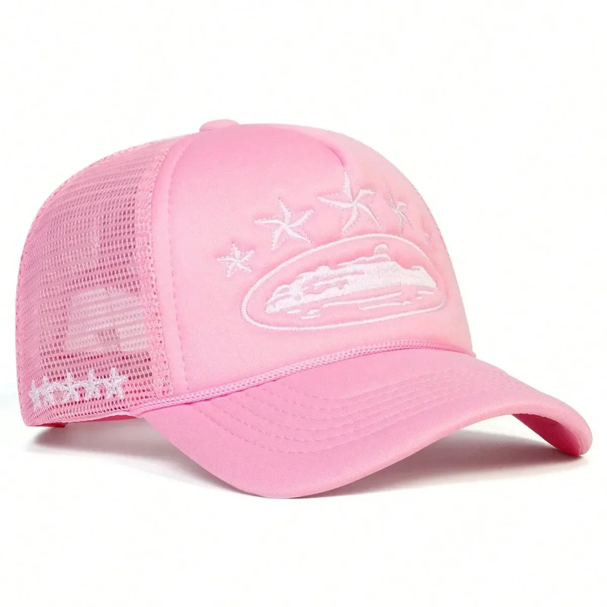 Unisex Men Women Cap Pentagram Embroidery Baseball Net Caps Spring Summer Outdoor Adjustable Casual
