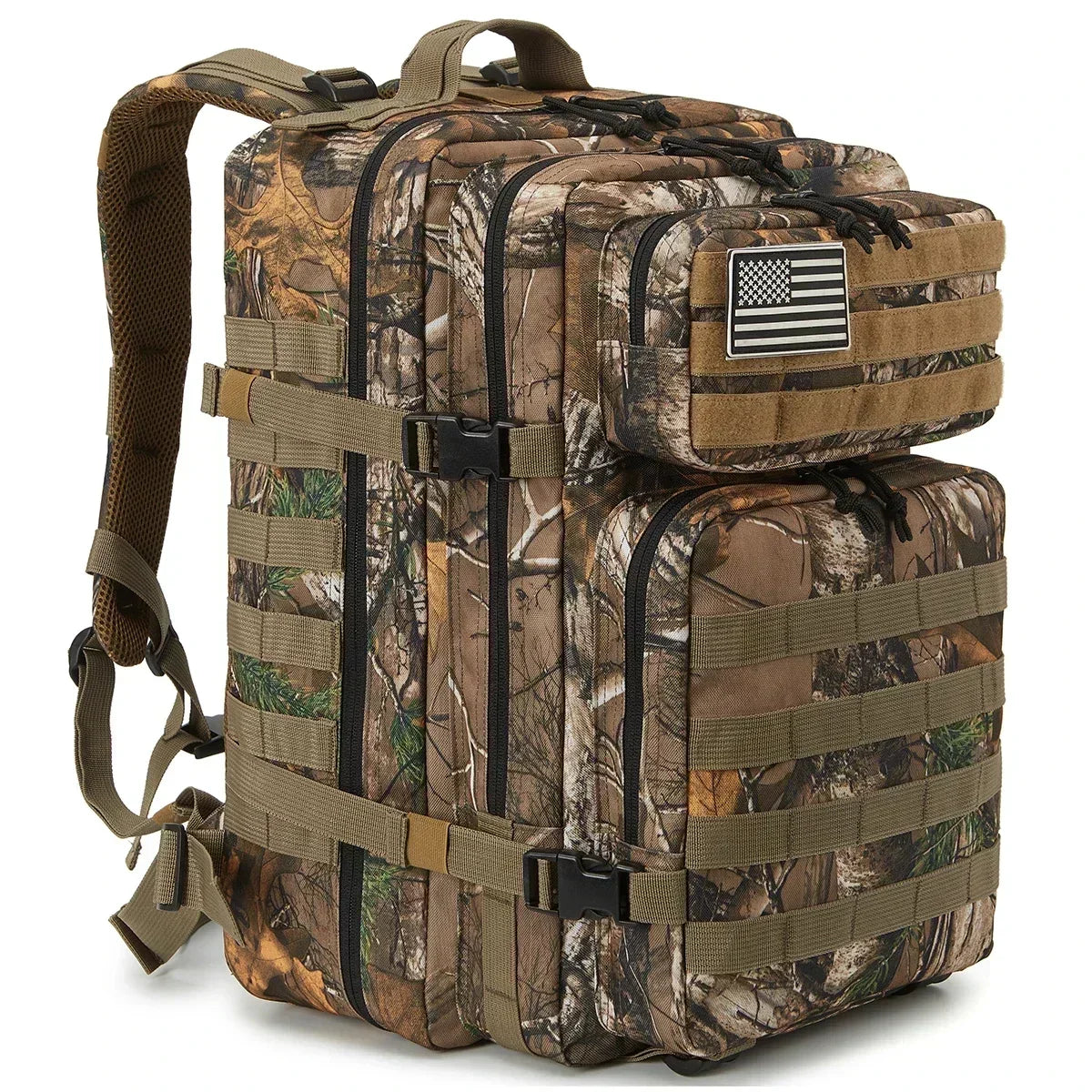 45L Tactical Hunting Backpack – Large Capacity MOLLE Rucksack