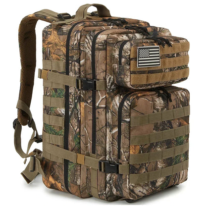 45L Tactical Hunting Backpack – Large Capacity MOLLE Rucksack