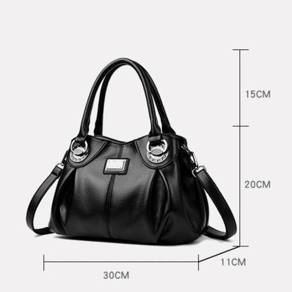Soft Leather Crossbody Tote Bag – Women's Luxury 3-Layer Handbag