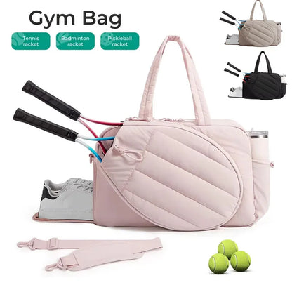 Tennis Racket Bag – Sports Gym Bag for Women with Shoe Compartment