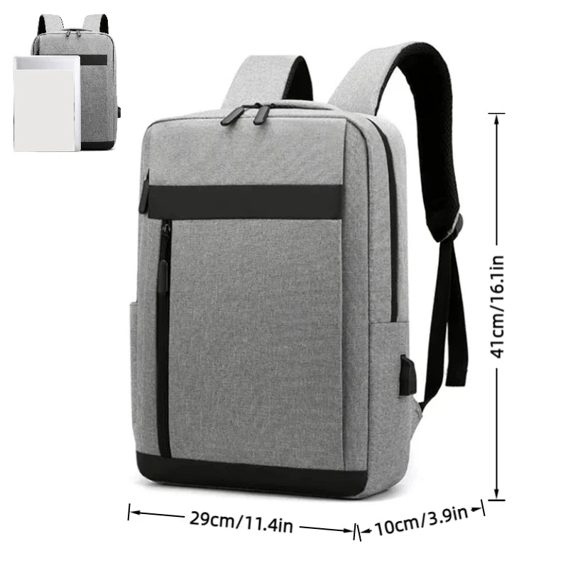 Slim Business Laptop Backpack with USB Charging Port
