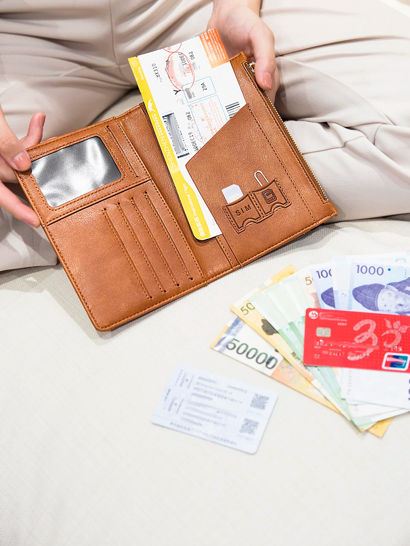 RFID Blocking Passport Holder – Protective Travel Document Case for Women & Men