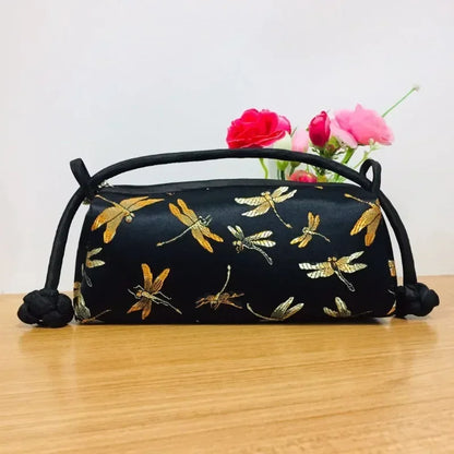 Chinese Silk Embroidery Handbag – Women's Floral Brocade Tote Bag