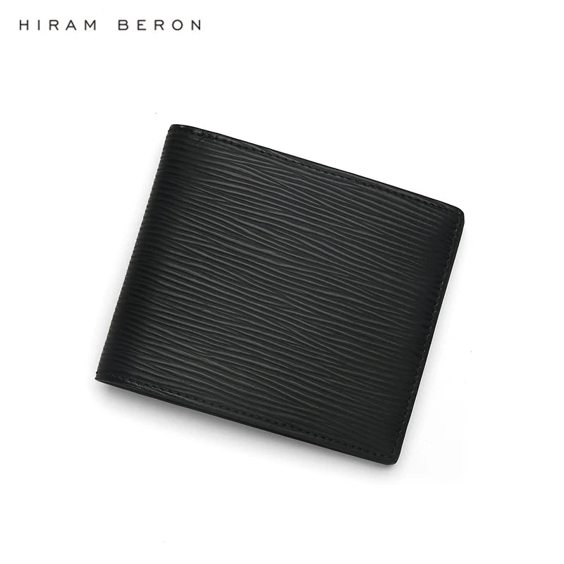 Epi Leather Bifold Wallet for Men – Hiram Beron Custom Name