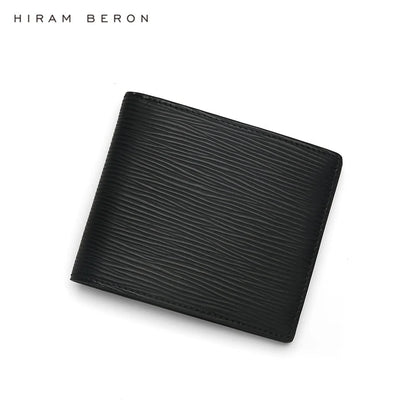Epi Leather Bifold Wallet for Men – Hiram Beron Custom Name