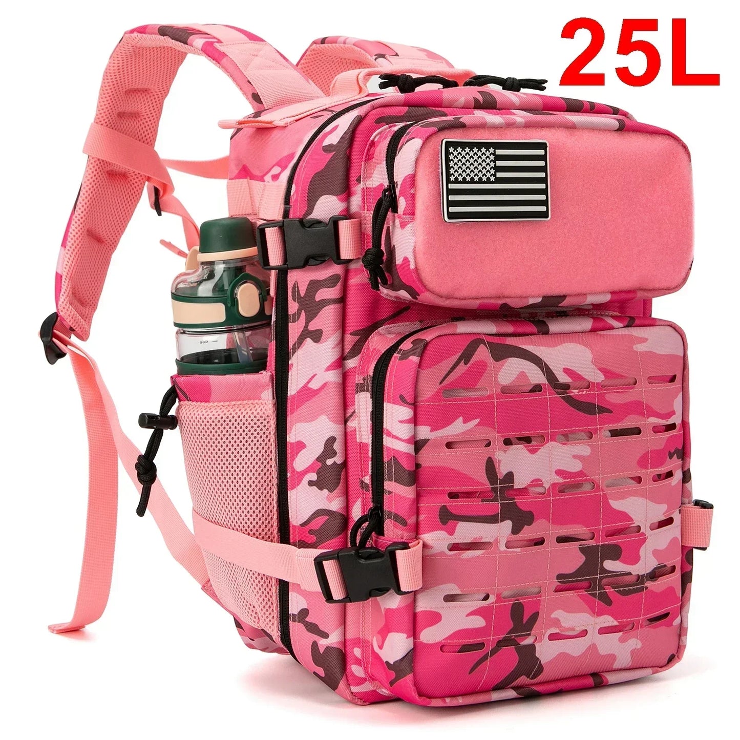 Tactical Hiking Backpack MOLLE 25L & 45L with Dual Cup Holders