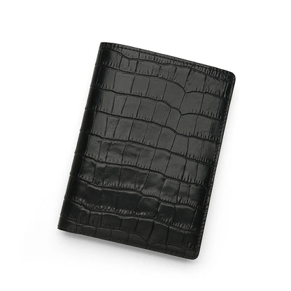 Luxury RFID Leather Passport Cover – Crocodile Pattern