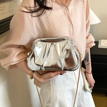 Moods Luxury Evening Clutch Purses Women Golden Chain Shoulder Cross Body Bag Wedding Dinner Party