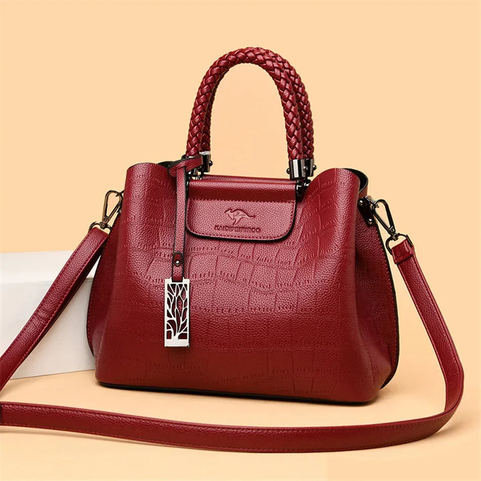 Luxury Stone Pattern Women's Handbag Crossbody Shoulder Bag